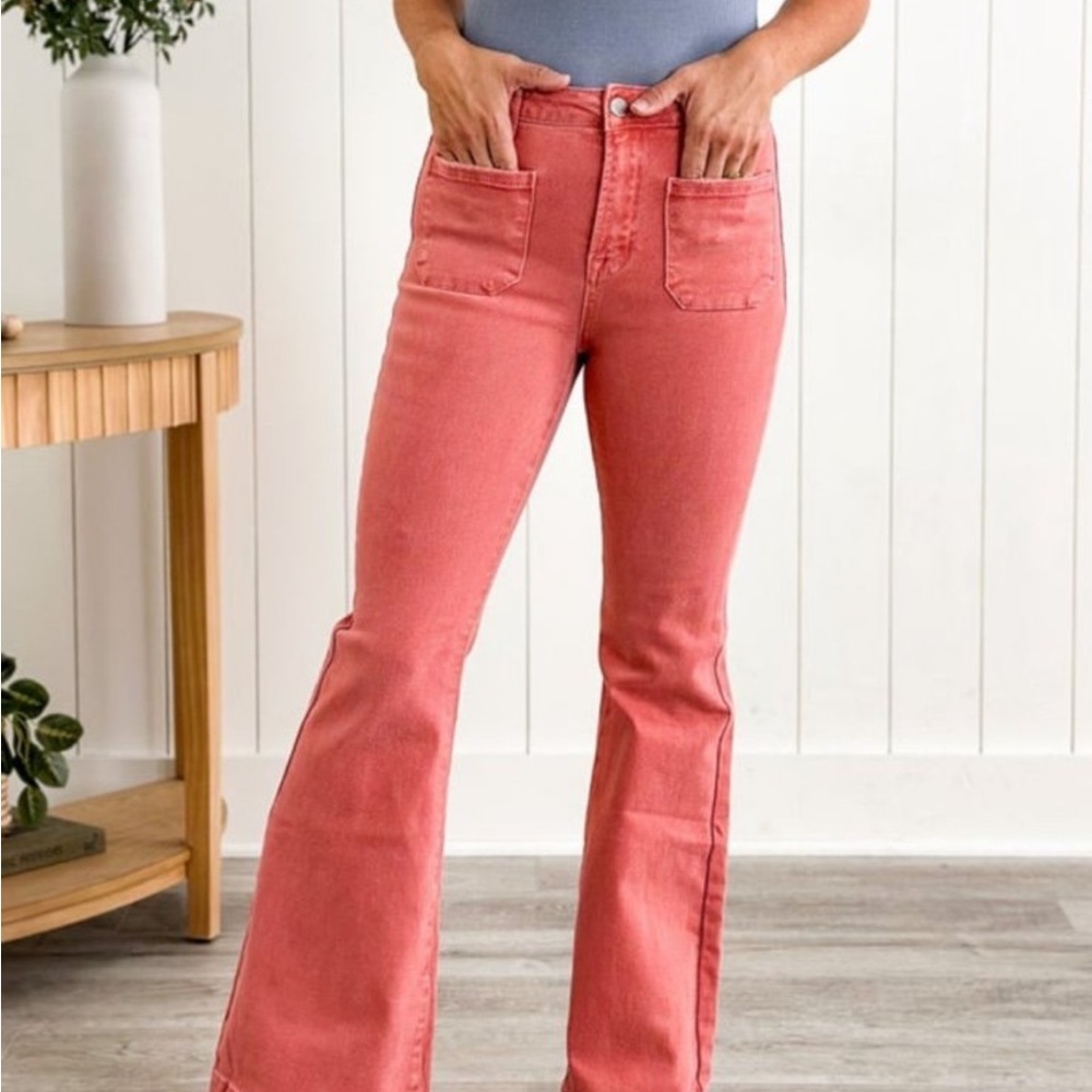 Risen Peach Jeans